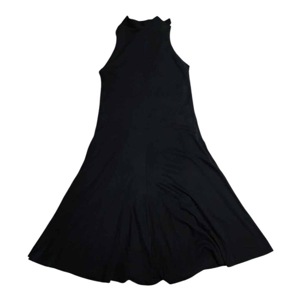 Elm Design Black Tie Neck Sleeveless Dress 2 Pima Cotton